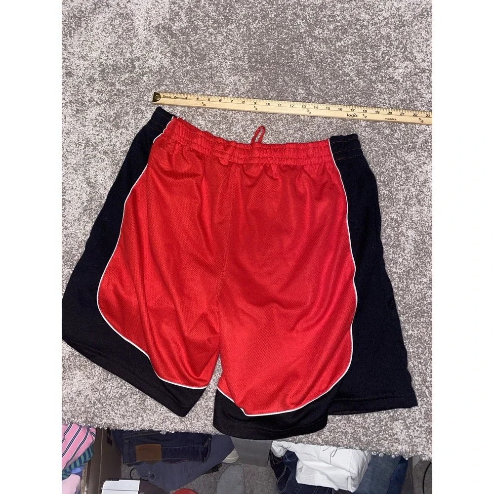 NBA Basketball‎ Shorts Red/Black Mens 2XL Baggy 9